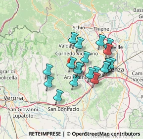 Mappa Via San Sebastiano, 36071 Arzignano VI, Italia (11.0585)