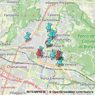 Mappa Via Bredina, 25128 Brescia BS, Italia (1.245)
