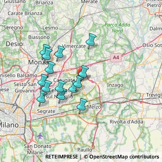 Mappa Viale Dante, 20060 Pessano Con Bornago MI, Italia (6.60429)