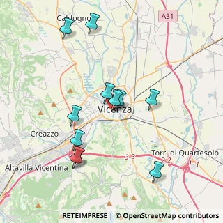 Mappa Contra' Do Rode, 36100 Vicenza VI, Italia (3.74364)