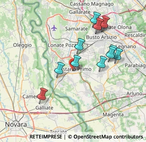 Mappa Via Gemona, 20022 Castano Primo MI, Italia (7.15833)