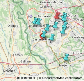 Mappa Via Gemona, 20022 Castano Primo MI, Italia (6.61417)