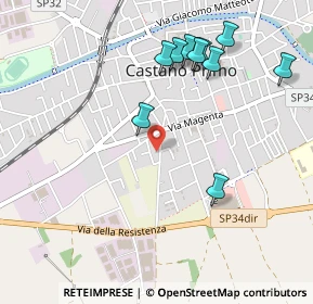Mappa Via Gemona, 20022 Castano Primo MI, Italia (0.57182)