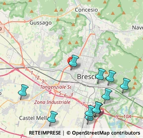 Mappa Via Luciano Manara, 25126 Brescia BS, Italia (5.11091)