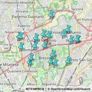 Mappa Via Vittorio Veneto, 20095 Cusano Milanino MI, Italia (1.9385)