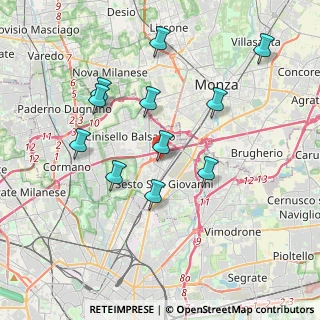 Mappa Via Masaniello, 20099 Sesto San Giovanni MI, Italia (3.69909)