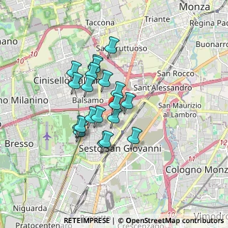 Mappa Via Masaniello, 20099 Sesto San Giovanni MI, Italia (1.289)