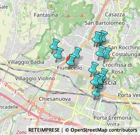 Mappa Via Luigi Mercantini, 25126 Brescia BS, Italia (1.52)