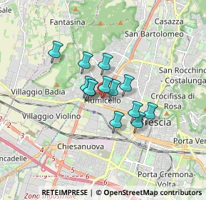 Mappa Via Luigi Mercantini, 25126 Brescia BS, Italia (1.06769)