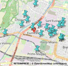 Mappa Via Luigi Mercantini, 25126 Brescia BS, Italia (1.086)