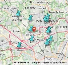 Mappa Via Giorgio Perlasca, 20021 Bollate MI, Italia (3.51846)