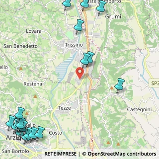 Mappa Via delle Tezze, 36070 Trissino VI, Italia (3.7285)