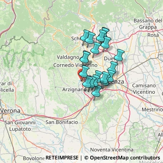 Mappa Via delle Tezze, 36070 Trissino VI, Italia (10.417)