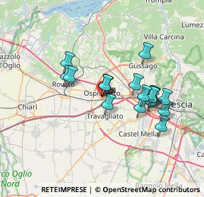 Mappa Ospitaletto, 25035 Ospitaletto BS, Italia (5.825)