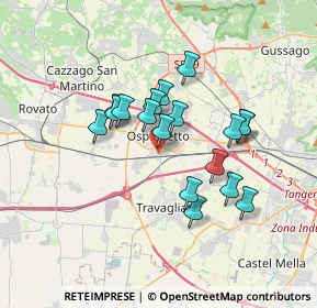 Mappa Ospitaletto, 25035 Ospitaletto BS, Italia (2.82556)