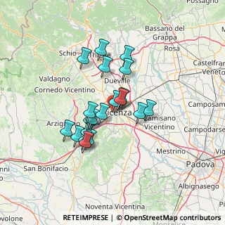 Mappa Via dei Cairoli, 36100 Vicenza VI, Italia (10.6745)