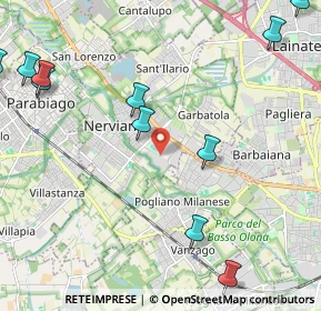 Mappa Via Louis Pasteur, 20014 Nerviano MI, Italia (3.03167)