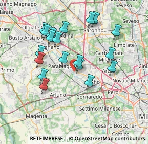 Mappa Via Louis Pasteur, 20014 Nerviano MI, Italia (7.02211)