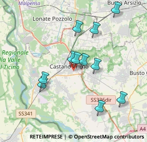 Mappa Via Amerigo Vespucci, 20022 Castano Primo MI, Italia (3.45909)