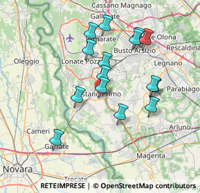 Mappa Via Amerigo Vespucci, 20022 Castano Primo MI, Italia (6.718)