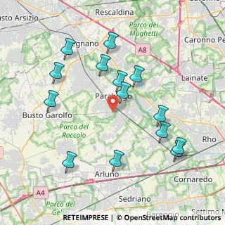 Mappa Via Tartaglia, 20015 Parabiago MI, Italia (4.12714)