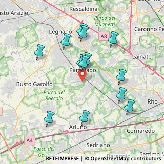 Mappa Via Tartaglia, 20015 Parabiago MI, Italia (3.90692)