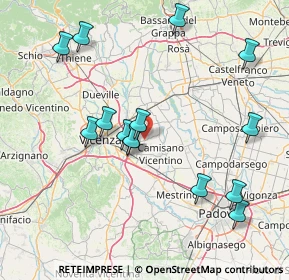 Mappa Via Giuseppe Garibaldi, 36043 Camisano vicentino VI, Italia (16.27714)