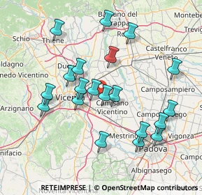 Mappa Di Gazzo, 36043 Camisano vicentino VI, Italia (14.8005)