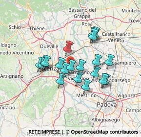 Mappa Di Gazzo, 36043 Camisano vicentino VI, Italia (11.0985)