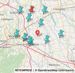 Mappa Di Gazzo, 36043 Camisano vicentino VI, Italia (7.26167)