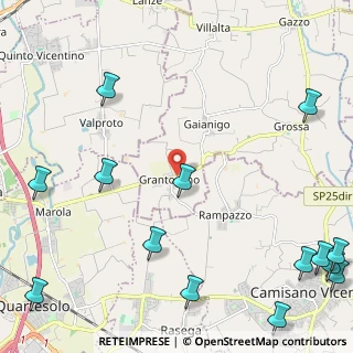 Mappa Via Giuseppe Garibaldi, 36043 Camisano vicentino VI, Italia (3.44929)