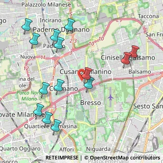 Mappa Via Giuseppe Verdi, 20095 Cusano Milanino MI, Italia (2.36857)