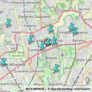 Mappa Via Giuseppe Verdi, 20095 Cusano Milanino MI, Italia (1.88364)
