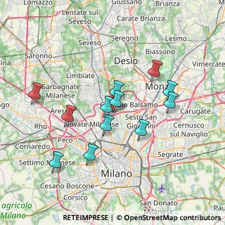 Mappa Via Giuseppe Verdi, 20095 Cusano Milanino MI, Italia (6.57917)