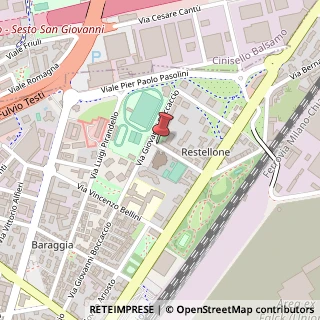 Mappa Via Giacomo Puccini, 60, 20900 Sesto San Giovanni, Milano (Lombardia)