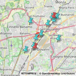 Mappa Via Boccaccio, 20099 Sesto San Giovanni MI, Italia (1.80917)