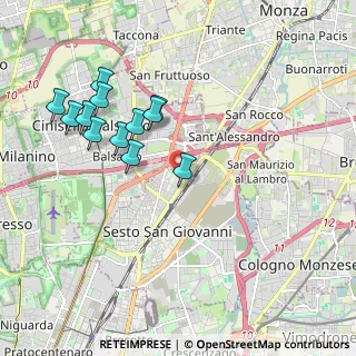 Mappa Via Boccaccio, 20099 Sesto San Giovanni MI, Italia (1.93667)