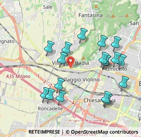 Mappa Via Valcamonica, 25125 Brescia BS, Italia (2.00167)