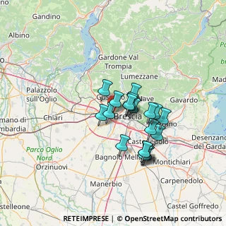 Mappa Via Valcamonica, 25125 Brescia BS, Italia (10.5615)