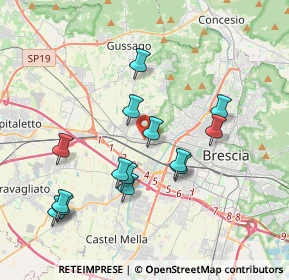 Mappa Via Valcamonica, 25125 Brescia BS, Italia (3.71357)