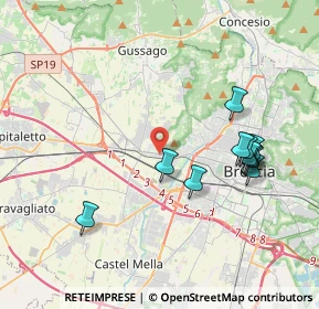 Mappa Via Valcamonica, 25125 Brescia BS, Italia (3.87182)