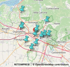 Mappa Via Valcamonica, 25125 Brescia BS, Italia (5.5225)