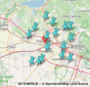 Mappa Via della Ferriera, 25035 Ospitaletto BS, Italia (6.72625)