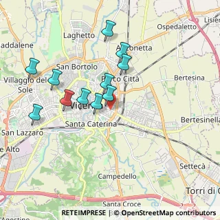 Mappa Via Silvestro Castellini, 36100 Vicenza VI, Italia (1.74455)
