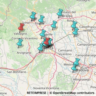 Mappa Via Silvestro Castellini, 36100 Vicenza VI, Italia (13.03)