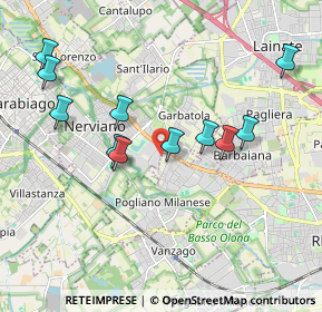 Mappa Via Pogliano, 20014 Nerviano MI, Italia (1.90818)