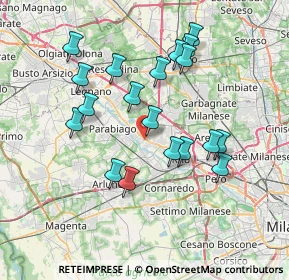 Mappa Via Pogliano, 20014 Nerviano MI, Italia (6.95211)