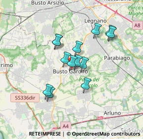 Mappa 20038 Busto Garolfo MI, Italia (2.70769)