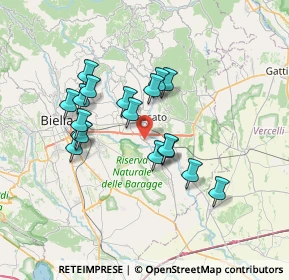 Mappa Via Cascine Ronco, 13836 Cossato BI, Italia (6.05833)