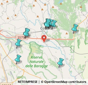 Mappa Via Cascine Ronco, 13836 Cossato BI, Italia (3.74091)